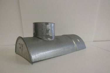 3 inch half round gutter drop end outlet for residential guttering system, Ireland