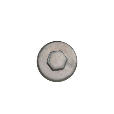 Metallic Silver colour-matched 19mm roofing screw cap, Ireland