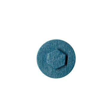 Ocean Blue colour-matched 19mm roofing screw cap, Ireland