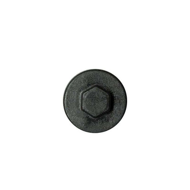 Black colour-matched 19mm roofing screw cap, Ireland