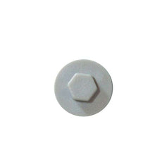Goosewing Grey colour-matched 19mm roofing screw cap, Ireland