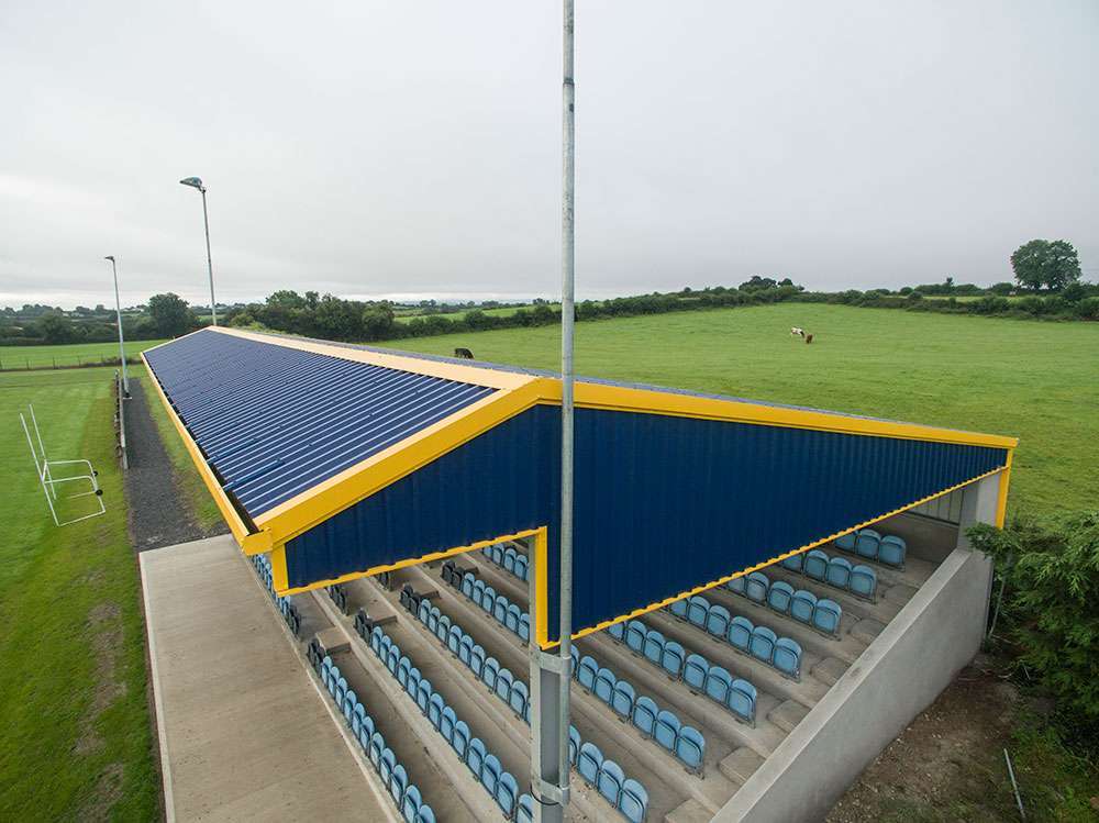 Sapphire Blue PVC Box Profile Sheeting Dundalk