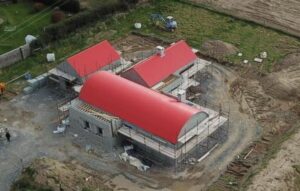 Another ariel view of a recently supplied farm building in Trim, Co Meath