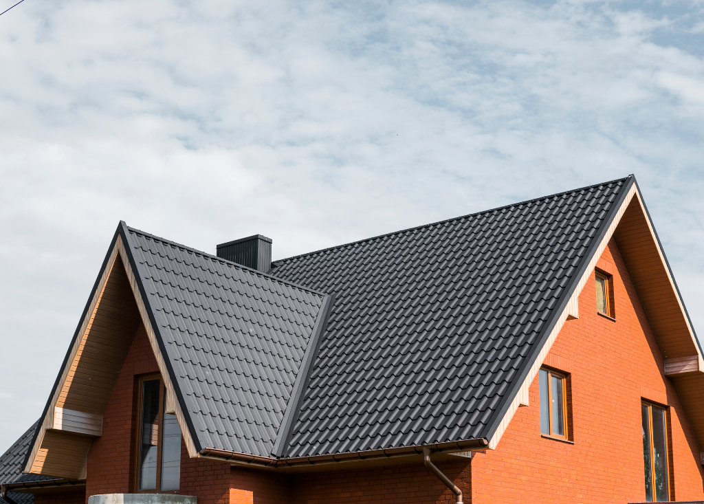 Anthracite Grey Tile Effect Roof Sheeting - Resized