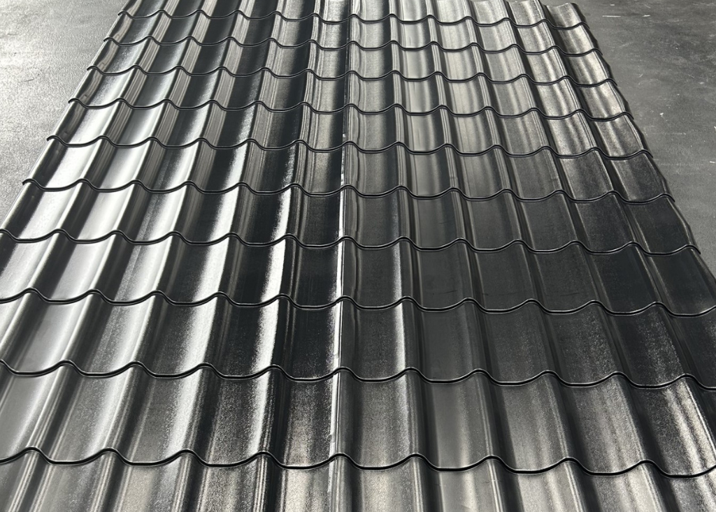 Black Tile Effect Roof Sheeting