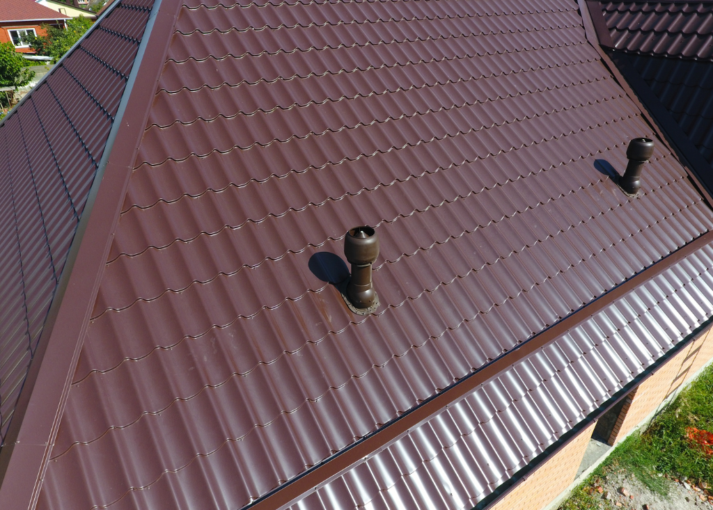 Brown Tile Effect Roof Sheeting