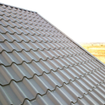 Close Up of New House Roof Structure