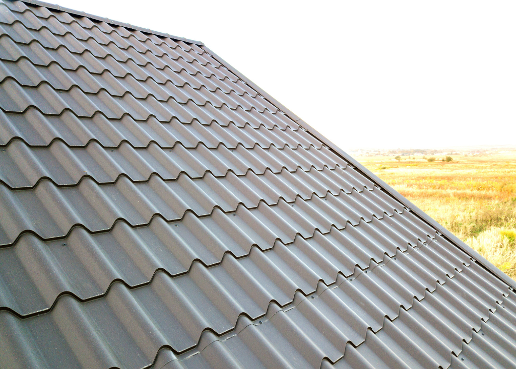 Close Up of New House Roof Structure